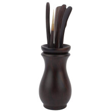 Chinese Gongfu Tea Set  6pcs Wooden Tea Ceremony Utensil Tools Set Tea Needle Tea Scoop Tea Clip Kungfu Tea Set