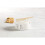 Mud Pie Store Bought Container Dish  White  dip 2"""" x 4 1/4"""" dia | spreader 6"""" 3