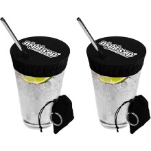 Slaapmutsje - De originele drinkcover scrunchie zoals te zien op Shark Tank - Anti-spike drinkcovers - Drinkbeschermer scrunchie voor dames - Past op
