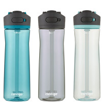 Botella de Agua Contigo Ashland 2.0 a Prueba de Fugas, 24oz 3-Pack, Colores: Juniper/Sa