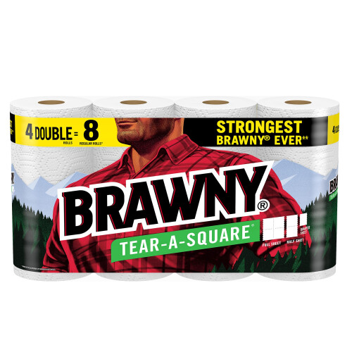 ?a?t?pets?te? Brawny Tear-A-Square 4 d?p?? ???? = 8 ?a?????? ????
