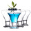 Set 4 p?t????? ???t??? Vikko Crystal Clear 6 ??????? ????? st??e???, ????? p?t???a ??a ???t??? Martini ?e ??t?a 1