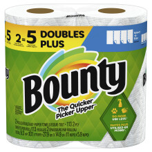 Bounty Select-A-Size Papierhandt  cher, 2 Doppel-Plus-Rollen, wei  , 113 Blatt pro Rolle