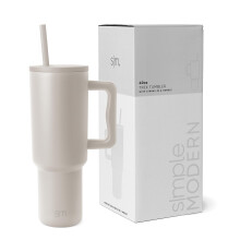 Simple Modern 40 oz Tumbler with Handle and Straw Lid | Insulated Cup Reusable Stainless Steel Water Bottle Travel Mug Cupholder Friendly | Gifts for