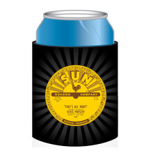 Midsouth Products Sun Records Can Insulator - Black and Yellow Foam Coozie fr 12 oz burkar