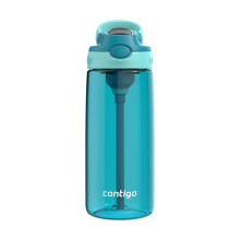 Botella de agua a prueba de derrames Contigo Aubrey de 20 oz, color jade enebro