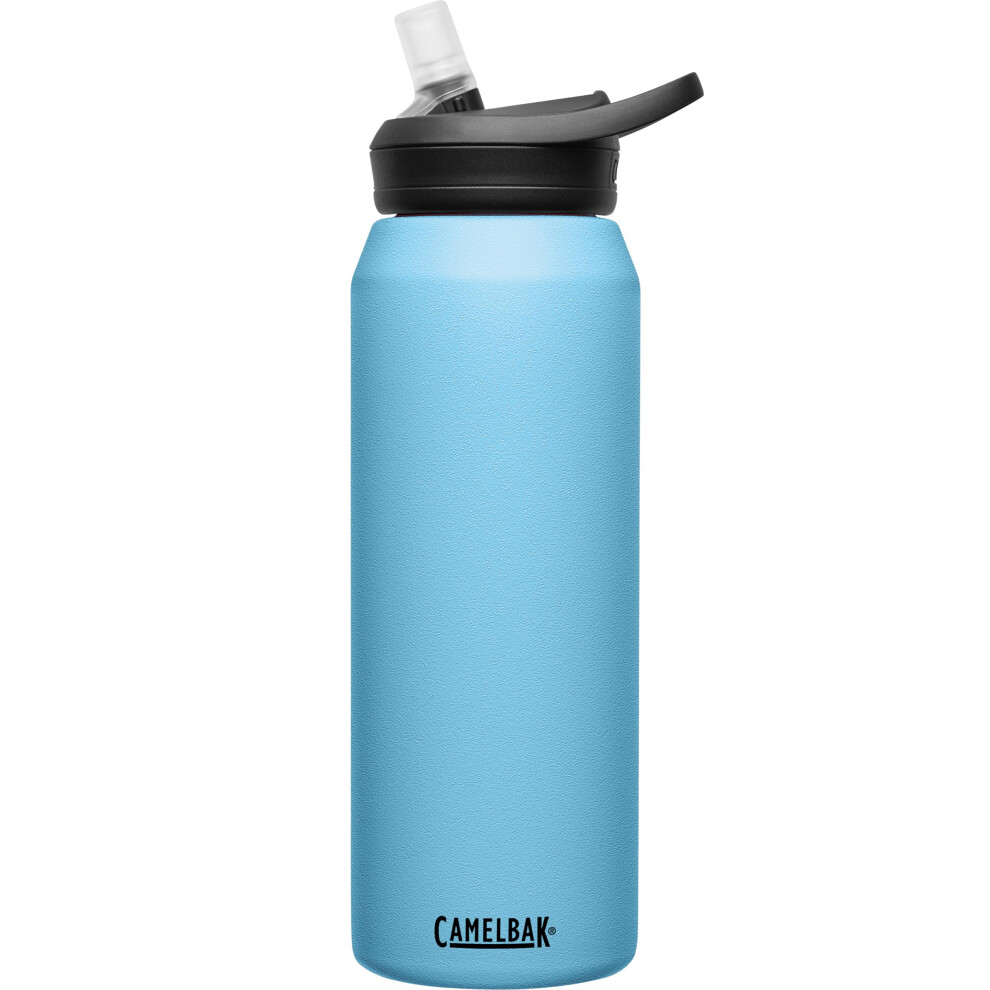 CamelBak Eddy+ 32oz Water Bottle with Straw in Nordic Blue - Insulated Stainless Steel Thermos with Double Wall