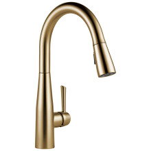 DELTA FAUCET Essa Kitchen Faucet with Pull Down Sprayer Kitchen Sink Faucet Gold Magnetic Docking Spray Head Delta Kitchen Faucet Pull Down Champa