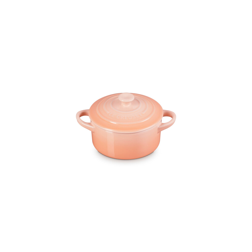 Le Creuset Stoneware Mini Round Cocotte  8oz.  Peche