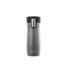 Taza de viaje de acero inoxidable con aislamiento al vac o Contigo AUTOSEAL West Loop con tapa f cil de limpiar, 16 oz, para sake de cristal