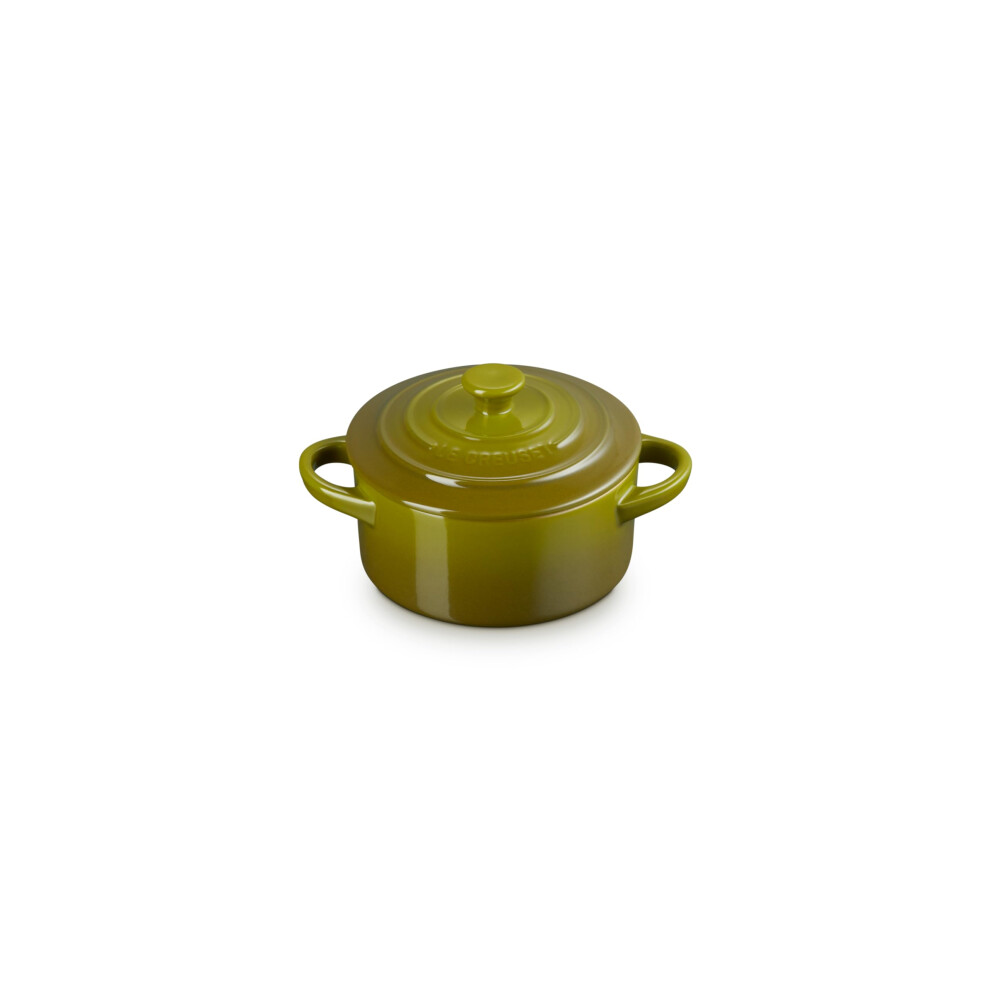 Le Creuset Stoneware Mini Round Cocotte  8 oz.  Olive