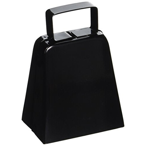 Beistle Black Cowbell Noisemaker 4""""