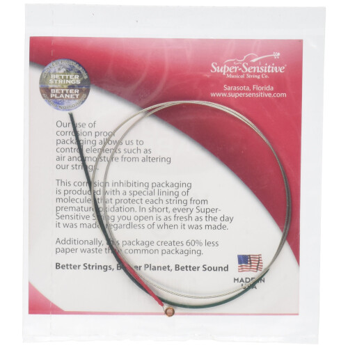 Super Sensitive Red Label Violin G String 3/4 Medium 1