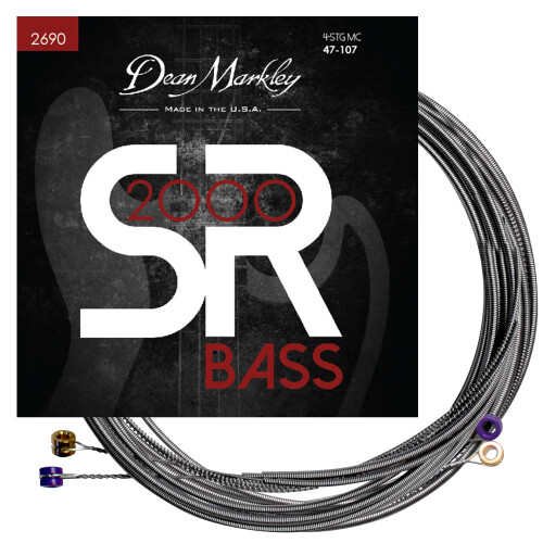 Dean Markley SR2000 rustfrit stål bas Guitar Strings 4 String Set 47-107 Medium Custom 4 String Bass Guitar Silky Bas