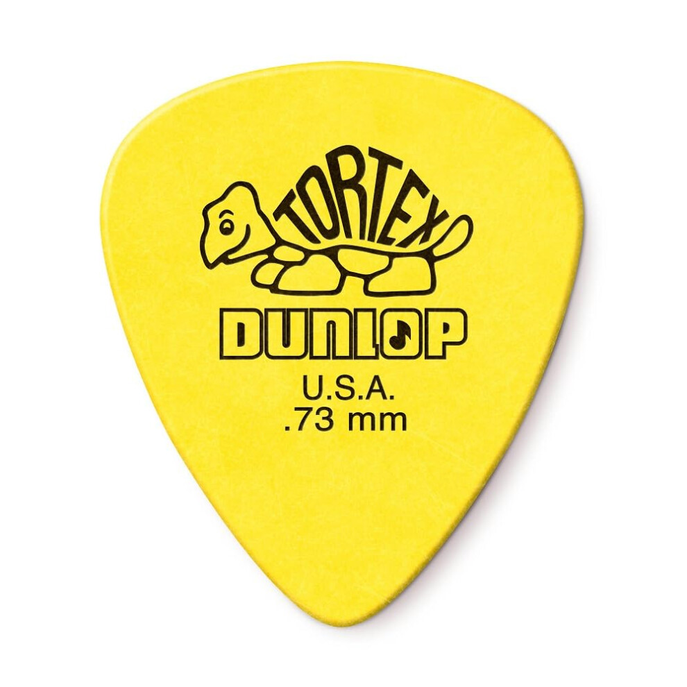 Dunlop Tortex, Plettri Standard Per Chitarra, 0,73 Mm, Confezione Da 36 Pezzi, Colore Giallo-image