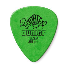 Dunlop Tortex Standaard .88mm Groene Gitaren Plectra-36 Stuks