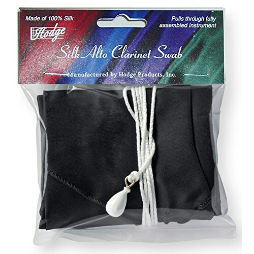 Hodge Silk Alto Klarinet Swab - Sort