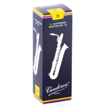 Vandoren SR245 Bari Sax Traditional Reeds Strength 5; 5-s doboz