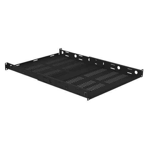 VMP Vented Adjustable Four Post Rack Shelf  1 Unit (ER-S1U4P)