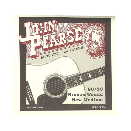 John Pearse 310NM Bronze Acoustic Guitar Strings  Medium