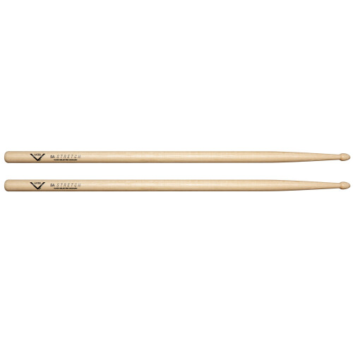 Vater 5A Stretch Wood Tip Hickory Drum Sticks  Pair