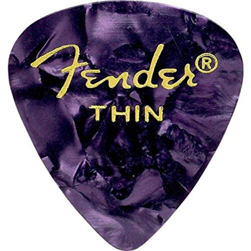 Fender Fender Premium Celluloid Gitarrspel 351 Form Lila Moto Thin 144-pack