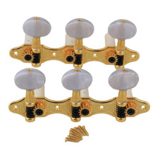 Yibuy Golden Classical Guitar Stemmepinde Maskinhoveder Guitartunere med 8 stk. skruer