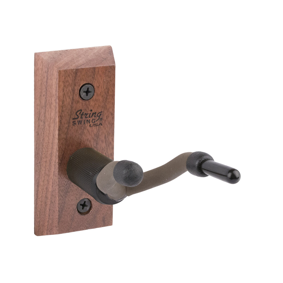 Support mural pour violon String Swing en bois dur pour la maison et le studio     pour petits violons et altos     Noyer noir