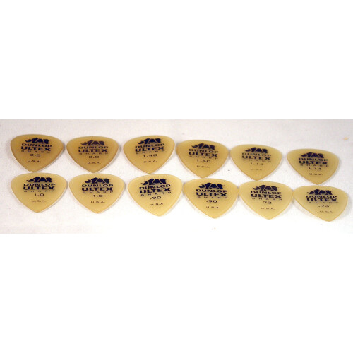 Dunlop Ultex Sharp Guitar Picks Variety Pack; Indeholder 12 valg