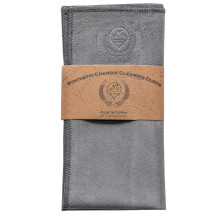 MI&VI Synthetic Chamois Microfiber Instrument Cleaning & Polishing Cloth for Violin Viola Cello Bass Guitar Saxophone Flute 12x12in (Charcoal-G