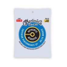 Martin Autentiske akustiske guitarstrenge Superior Performance Light 12-54 80/20 Bronze