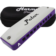 Harmo Polar Diatonic Harmonica Key of A - Harmonic Minor Tuning for Classical Jazz Gypsy Oriental Lounge and Tango Music Mouth Organ With Case