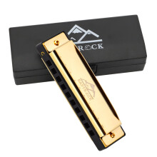 EastRock Blues Harmonica Mouth Organ 10 Hole C Key with Case, Diatonic Harmonica for Professional Player, Beginner, Students gifts, Adult, Friends, Gi