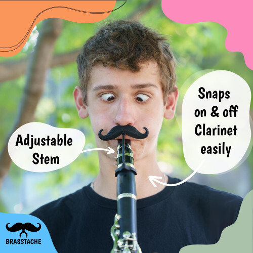 Klarinet-stache - Clip-on oversk?g til klarinet 2
