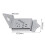 Mandolin Tailpiece Mandolin Metal Tailpiece Replacement Tailpiece Part with Screws(Silver) Performance Accessory 3