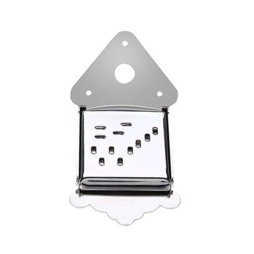 Mandolin Tailpiece Mandolin Metal Tailpiece Replacement Tailpiece Part with Screws(Silver) Performance Accessory 1