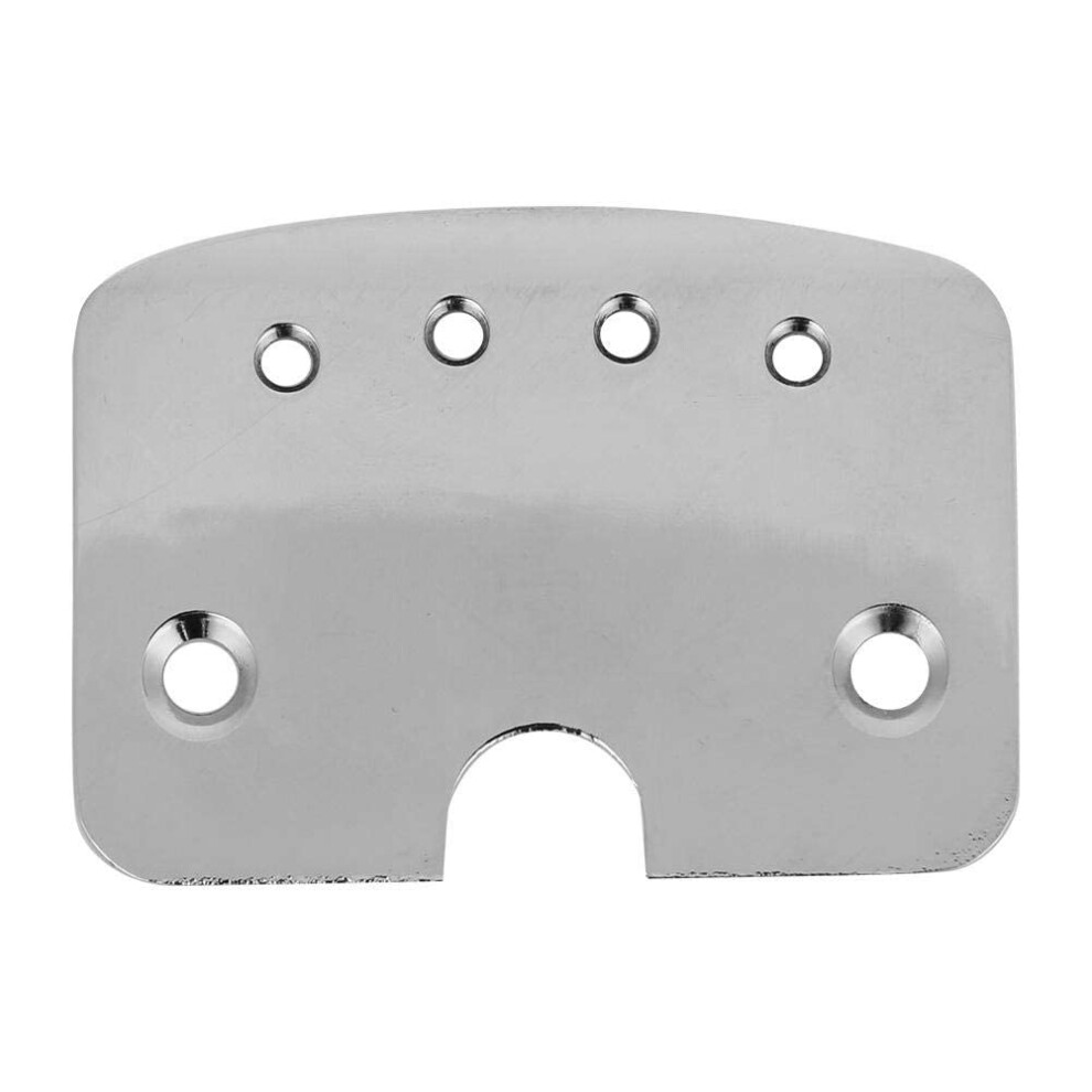 Vbestlife Gitarrensaitenhalter, Metall, 4-Saitige Zigarrenschachtel, Saitenhalter, Gitarrenteile, Chrom, F R Gitarre, Bass, Musikinstrument, Perf-image