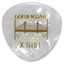 Golden Gate MP-125 Deluxe Flat Pick - Rundad Triangel - Pearloid - X-Stiff