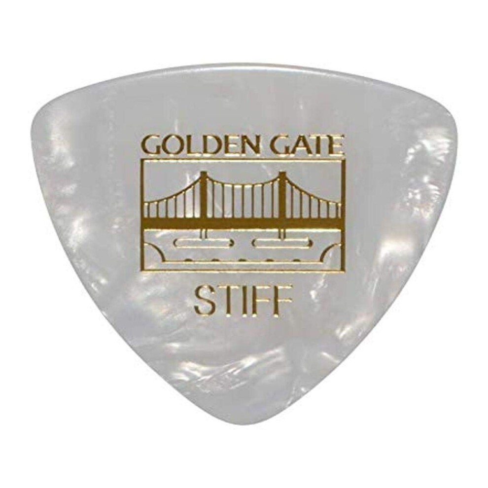 Golden Gate MP-305 - Plettri Triangolari Per Chitarra, Spessore 1,0 Mm, Perlato-image