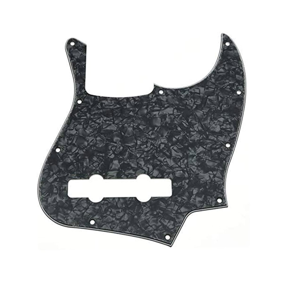 Dopro 5 Corde Jazz Bass Pick Guard J Bass Scratch Plate Per Usa/Messicano Fender 5 Corde Jazz Bass Black Pearl-image