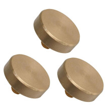Liyafy 3 stuks trompetventieldoppen, knoppen, messing trompetdoppen, reparatieonderdelen
