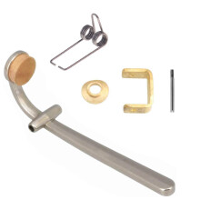 Jiayouy 6 stuks trombone blaasinstrumenten accessoire afvoerkleppen stalen draad veer ventiel basis schacht kurk pad