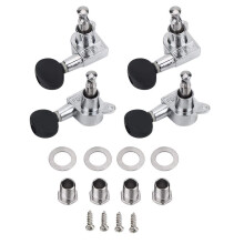 Demeras Ukulele Stemmepinde Aluminiumslegering Lukket String Tuning Key Pins Maskine til Instrumentopgradering Del 4 Stk 2R 2L