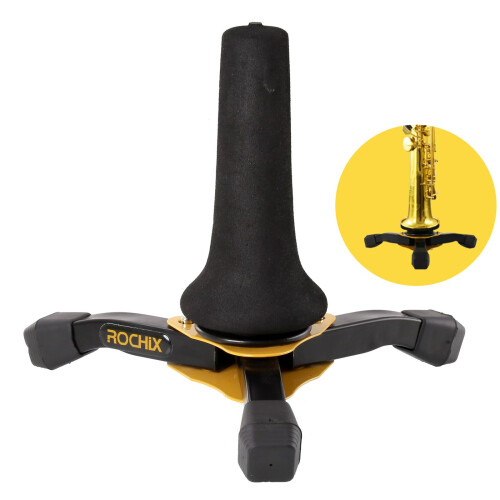 ROCHIX 1890 Vikbart brbart sopransaxofonsaxstativ Stativhllare fr stativ
