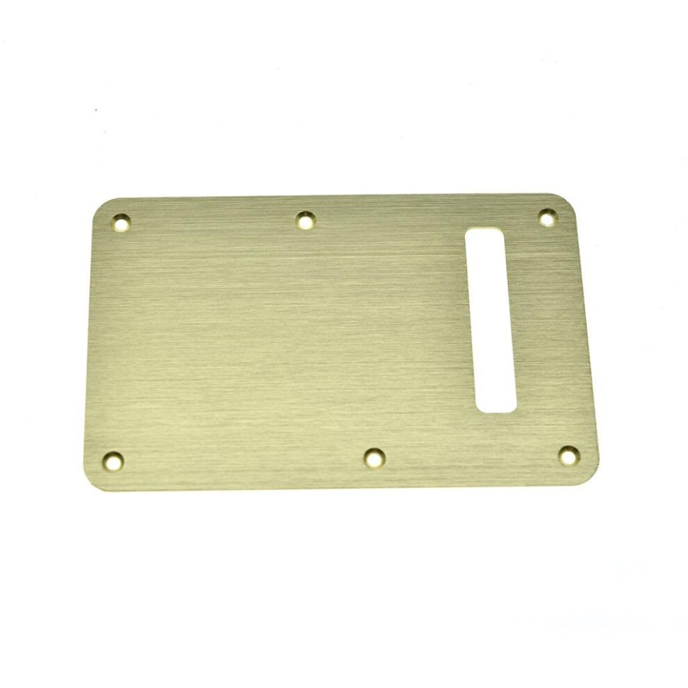 Dopro Alluminio Anodizzato Moderno St Strat Piastra Posteriore Tremolo Trem Cavità Copertura Per Americano/Messicano Fd Stratocaster Gold-image