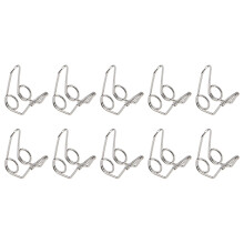 10 stuks Yootones watersleutel-spitventielveer, compatibel met koperen blaasinstrumenten, trompetreparatieonderdelen (zilver)