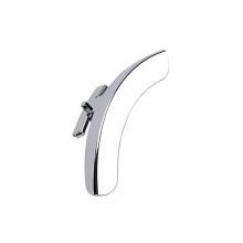 Alnicov Zinc Alloy Banjo Armrest Single Leg Banjo Armrest with Screws for Banjo Replacement Parts Accessories Silver
