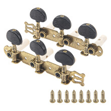 1Set Yootones Klassisk guitarstreng Tuning Keys Pegs Guitar Machine Heads Tuning Key Pegs 3 Tuners (L&R) kompatible med klassisk guitar