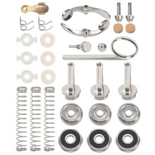 1Set Yootones Trompet Reparatieset Trompet Vingerknoppen Klepdop Schroef Afvoerklep Sleutel Zuigerveer Compatibel met Trompet Onderdelen