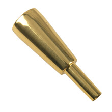 1 stk Yootones 9,8 mm ydre diameter 3C Heavy-Duty trompetmundstykke kompatibel med trompettilbeh?r (guld)